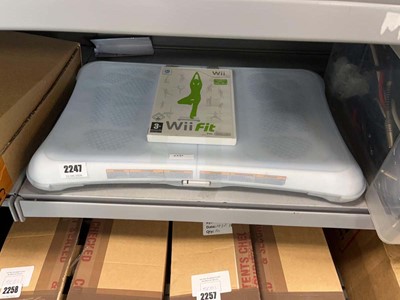 Lot 2247 - Wii Fit board and a copy of Wii Fit