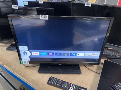Lot 2265 - Bush 22" TV with stand and remote