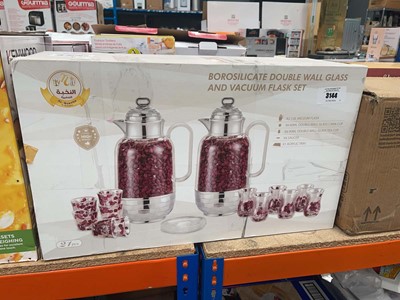 Lot 3144 - Borosilicate double wall glass and vacuum...
