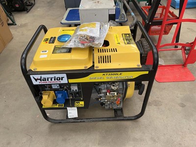 Lot 4536 - Warrior KT3500LE diesel generator
