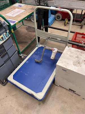 Lot 4538 - 4 wheeled folding metal trolley
