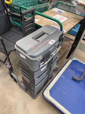Lot 4539 - 2 wheeled 3 piece tool box