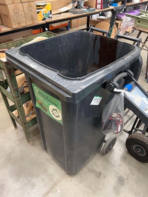 Lot 4543 - Plastic wheelie bin containing armoured and...