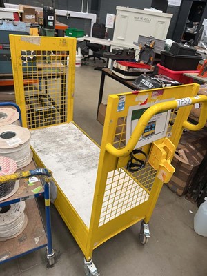 Lot 4545 - 4 wheeled metal industrial trolley