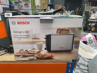 Lot 3150 - Bosch design line two slice toaster