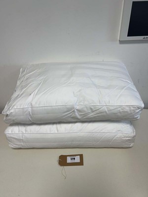 Lot Pair of Snugledown luxury side sleeper pillows.