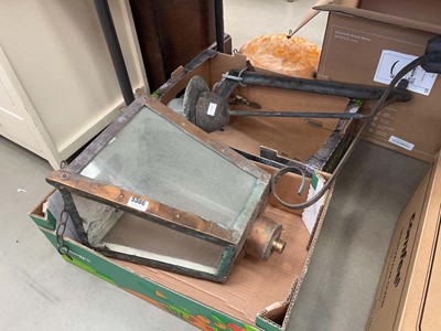 Lot 5306 - Two boxes containing garden/street lantern parts