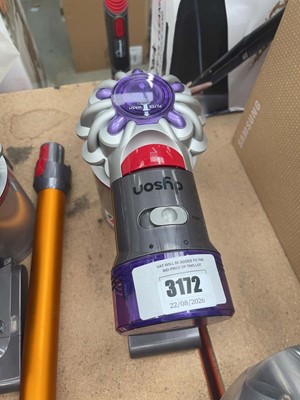 Lot 3172 - Handheld Dyson V8 with battery and pole