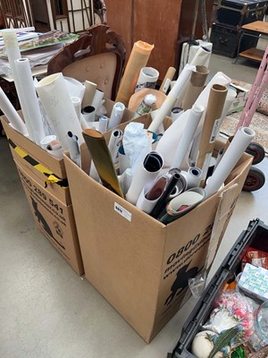 Lot 5312 - 3 boxes containing loose artwork