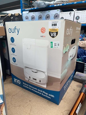 Lot 3180 - Eufy X10 robotic vacuum and mop