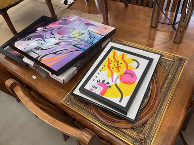 Lot 5315 - Quantity of artwork including still life with...