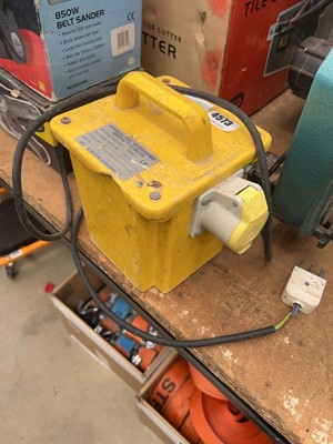 Lot 4573 - Portable site transformer (non UK plug)