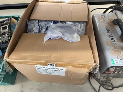 Lot 4585 - Box of clear plastic safety goggles