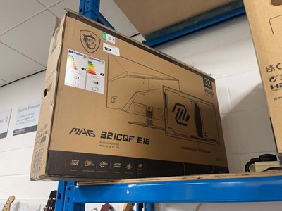 Lot 2274 - Boxed MSI MAG 21CQF E18 monitor