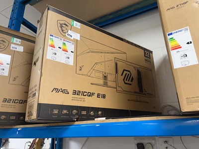 Lot 2275 - Boxed MSI MAG 21CQF E18 monitor