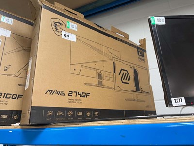 Lot 2276 - Boxed MSI MAG 274QF monitor