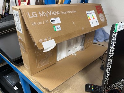 Lot 2278 - Boxed LG 27" U5S smart monitor