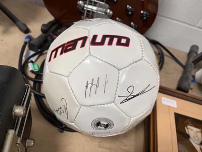 Lot 2294 - Signed Manchester United football (unverified)