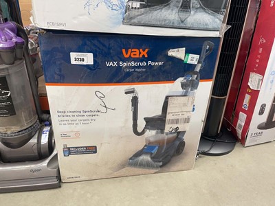 Lot 3230 - Vax spin scrub power carpet washer