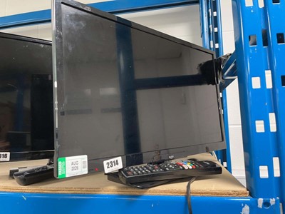 Lot 2314 - Bush 22" TV with stand and remote