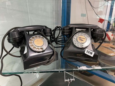 Lot 2318 - Two vintage telephones