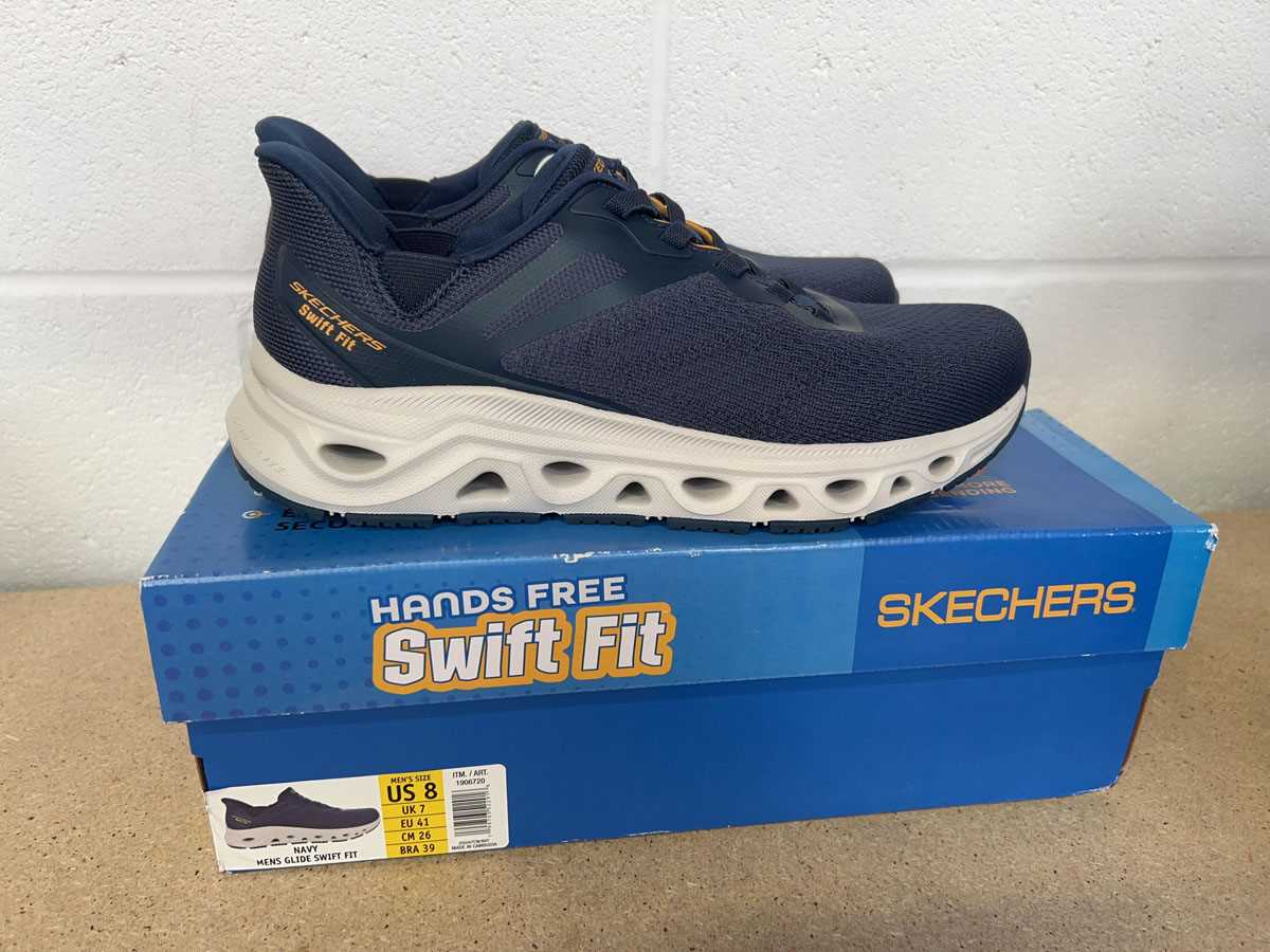Lot Boxed pair of Skechers hands free glide swift...