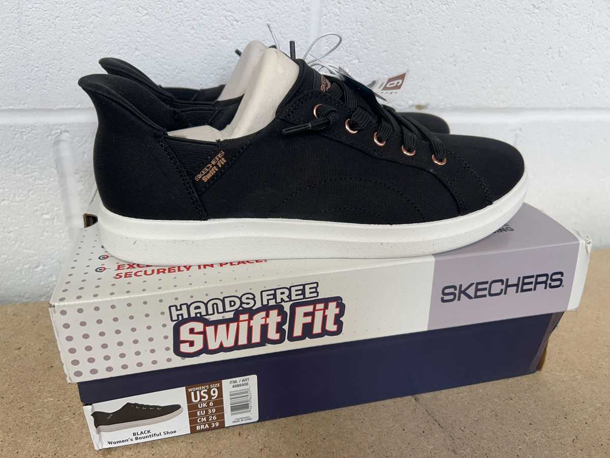 Lot Boxed pair of Skechers hands free swift fit...