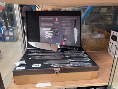 Lot 3260 - 5 piece steel blade knife set