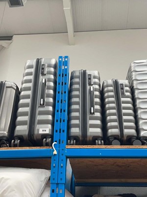 Lot 3270 - 3 piece hard shelled The Rock suitcase set