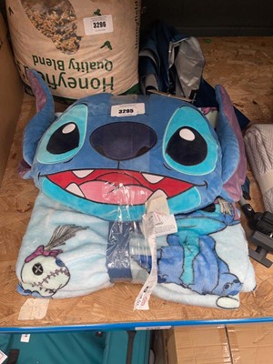 Lot 3295 - Disney Stitch pillow and plush throw