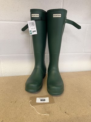 Lot Hunter cascade side wellies in green size UK 8
