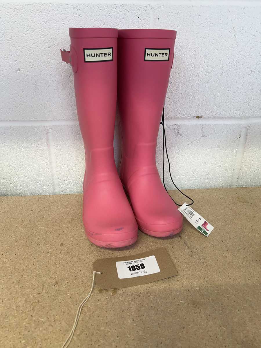 Lot Hunter cascade side wellies in pink junior...