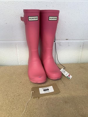 Lot Hunter cascade side wellies in pink junior...