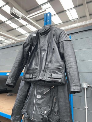 Lot 4639 - Leather motorcycle jacket