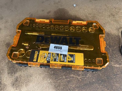 Lot 4655 - Dewalt socket and wrench set