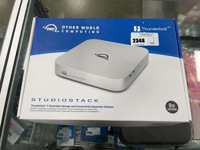 Lot 2348 - OWC Thunder Studio Stack storage and...