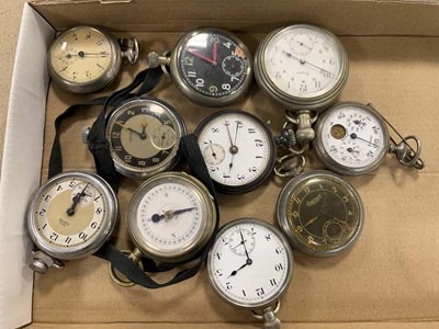 Lot 2363 - Box containing ten base metal and gun metal...