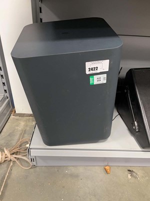 Lot 2422 - JBL subwoofer & soundbar (subwoofer has one...