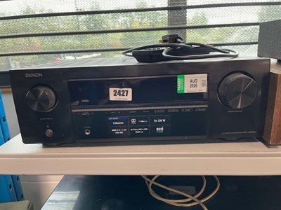 Lot 2427 - Denon AV surround receiver AVRX250BT with...