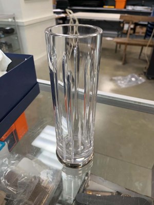Lot 2382 - Glass tumbler with hallmarked 925 base