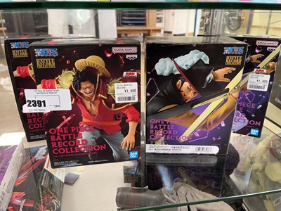 Lot 2391 - 4 boxed One Piece Battle Record Collection...