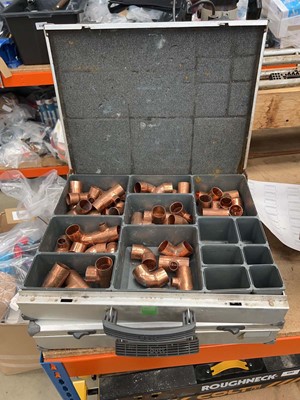 Lot 4765 - 2 Bott tool organisers and selection of copper...