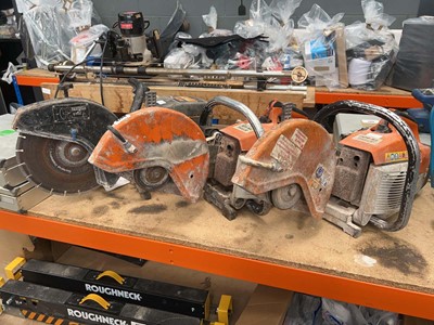 Lot 4766 - 2 Stihl TS400 petrol cut off saws and Partner...