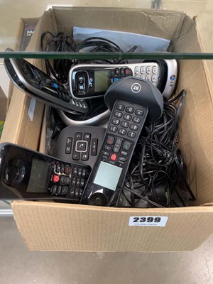 Lot 2399 - Box of BT phones