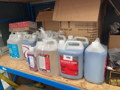 Lot 3355 - Tubs of cleaning detergent, toilet roll etc.