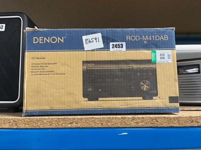 Lot 2453 - Boxed Denon CD receiver RCDM41DAB