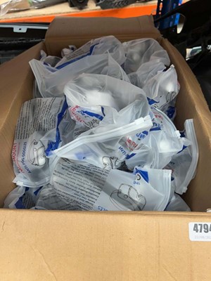 Lot 4794 - Box and quantity of clear plastic safety goggles
