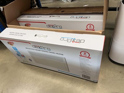 Lot 4797 - 3 boxed Dex Pro digital panel heaters