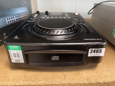 Lot 2465 - Citronic MPCDX1 CD player & mixing desk