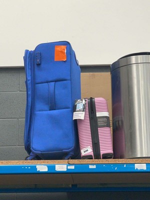 Lot 3500 - 2 mini suitcases and large fabric suitcase